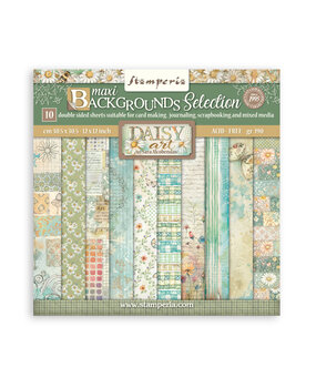 Stamperia Daisy Art 12x12 Inch Paper Pack Maxi Background Selection (SBBL183)