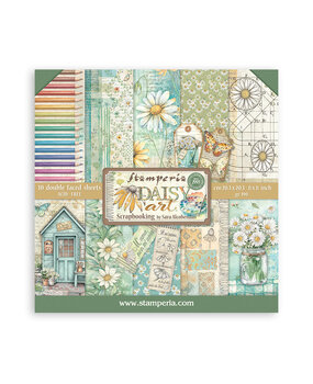 Stamperia Daisy Art 8x8 Inch Paper Pack (SBBS138)