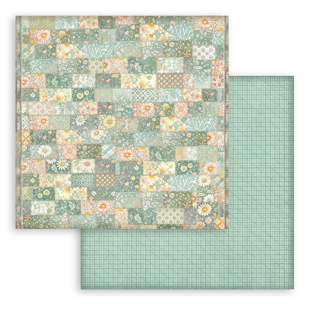 Stamperia Daisy Art 8x8 Inch Paper Pack Maxi Background Selection (SBBS139)