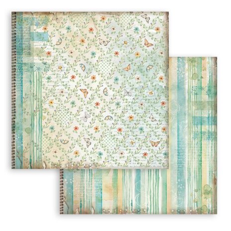 Stamperia Daisy Art 8x8 Inch Paper Pack Maxi Background Selection (SBBS139)