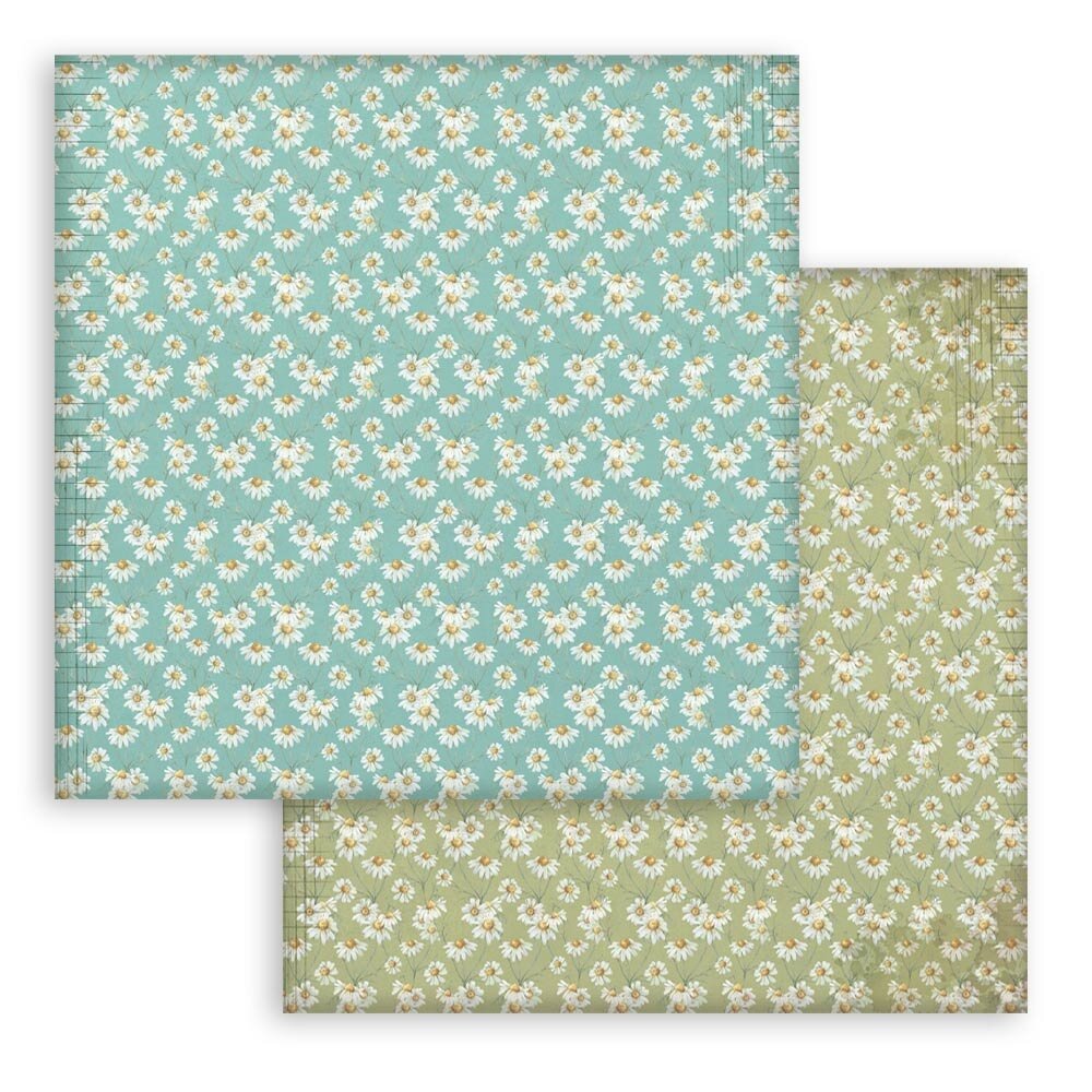 Stamperia Daisy Art 8x8 Inch Paper Pack Maxi Background Selection (SBBS139)
