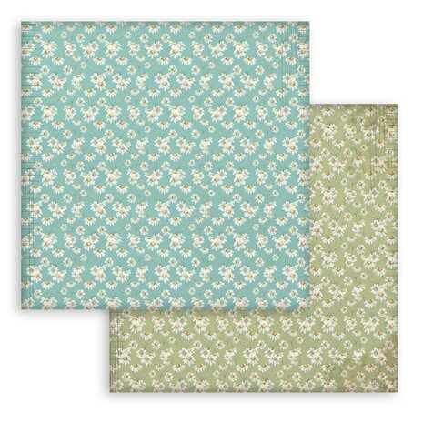 Stamperia Daisy Art 8x8 Inch Paper Pack Maxi Background Selection (SBBS139)