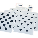 Pinkfresh Studio Artful Foundations Builder Stencil Refined Grid (309325)