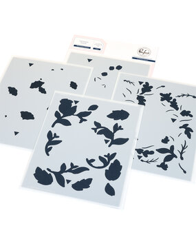 Pinkfresh Studio Artful Foundations Stencil Wild Meadow Wreath (311025)