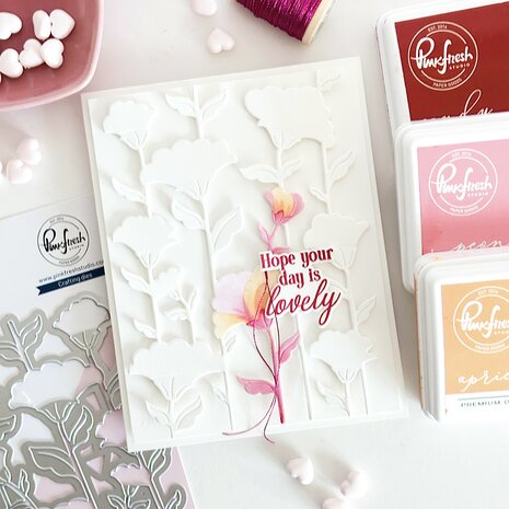 Pinkfresh Studio Artful Foundations Stencil Rising Wildflowers (309525)