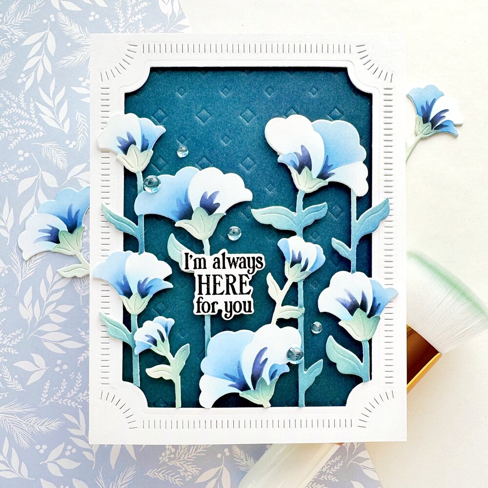 Pinkfresh Studio Artful Foundations Stencil Rising Wildflowers (309525)