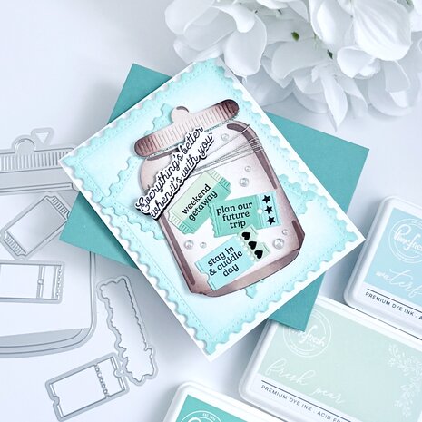 Pinkfresh Studio Artful Foundations Stencil Jar of Wishes (310425)