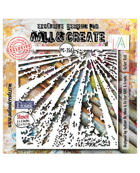 Aall and Create Solar Pulse 6x6 Inch Stencil Solar Veil (AALL-PC-256)