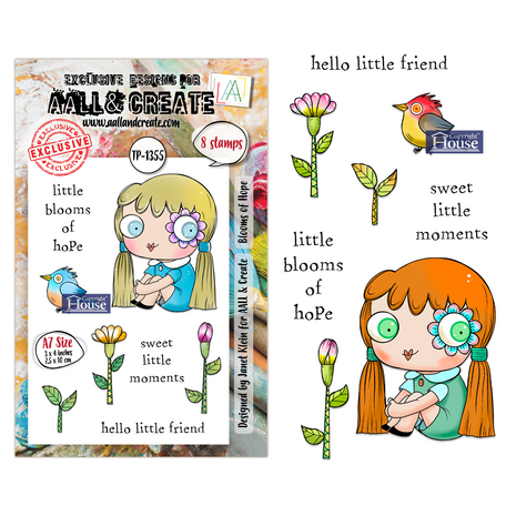 Aall and Create Petals & Ink A7 Stamp Set Blooms of Hope (AALL-TP-1355)