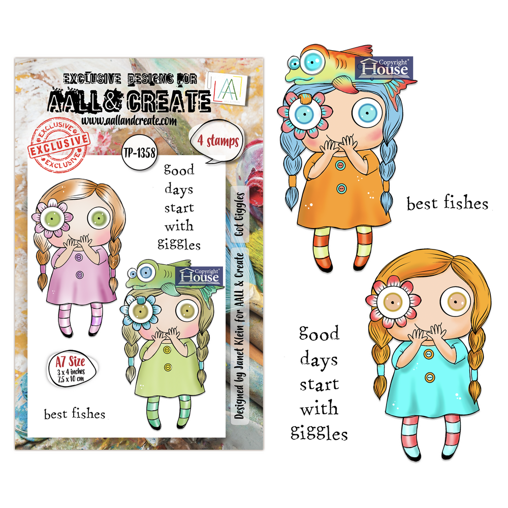 Aall and Create Petals & Ink A7 Stamp Set Got Giggles (AALL-TP-1358)