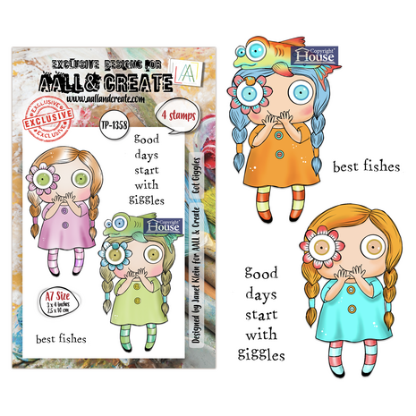 Aall and Create Petals & Ink A7 Stamp Set Got Giggles (AALL-TP-1358)