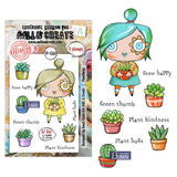Aall and Create Petals & Ink A7 Stamp Set Plant Hugs (AALL-TP-1360)