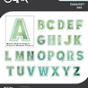 Sizzix Thinlits Die by 49 and Market This or That 2 Inch Alphabet (52pcs) (666951)
