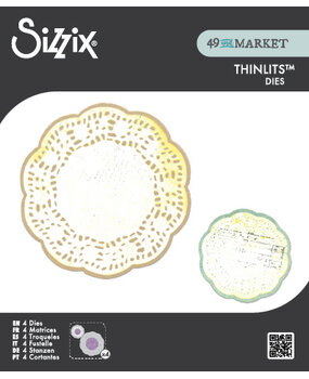 Sizzix Thinlits Die by 49 & Market Doily Duo (4pcs) (667059)