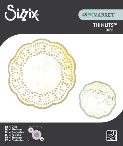 Sizzix Thinlits Die by 49 & Market Doily Duo (4pcs) (667059)