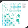 Sizzix Stencil A4 by 49 & Market Artful Layers (1pcs) (667057)