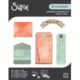 Sizzix Clear Stamps w/Framelits Die by 49 & Market Tag It (6+17pcs) (667064)