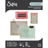 Sizzix Clear Stamps w/Framelists Die by 49 & Market Creative Combos (10+10pcs) (667058)