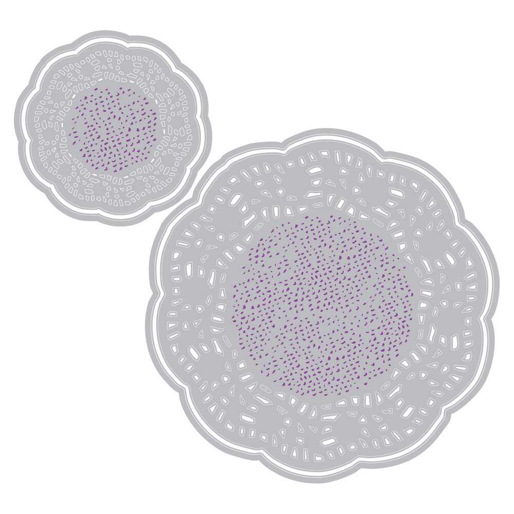 Sizzix Thinlits Die by 49 & Market Doily Duo (4pcs) (667059)