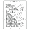 Sizzix Stencil A4 by 49 & Market Petal Play (1pcs) (667061)