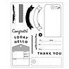 Sizzix Clear Stamps w/Framelits Die by 49 & Market Tag It (6+17pcs) (667064)