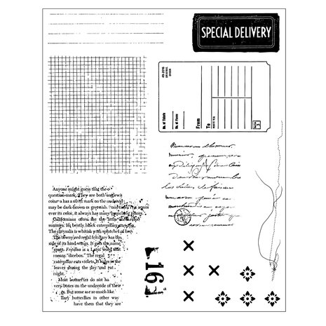 Sizzix Clear Stamps w/Framelists Die by 49 & Market Creative Combos (10+10pcs) (667058)