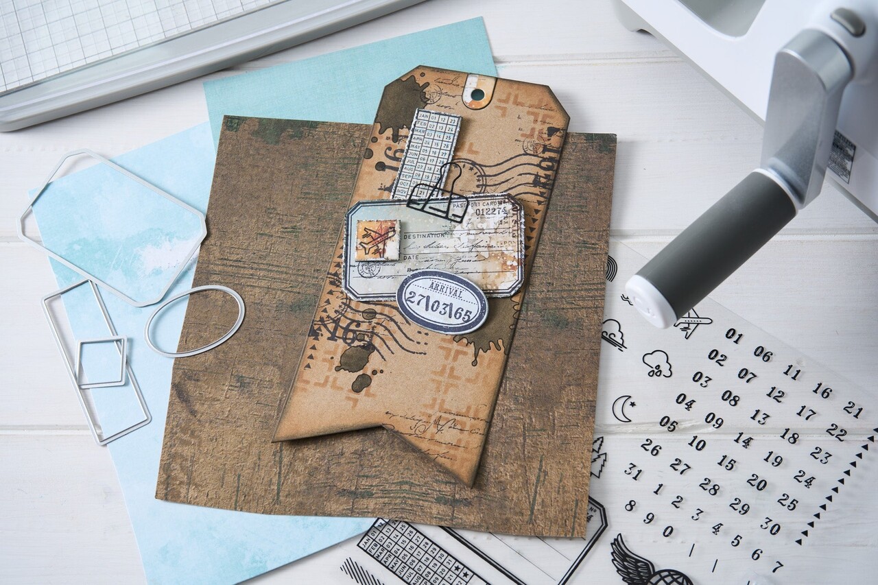 Sizzix Clear Stamps w/Framelists Die by 49 & Market Creative Combos (10+10pcs) (667058)