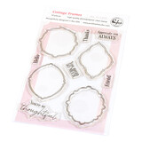 Pinkfresh Studio Homespun with Heart Stamp Cottage Frames (311625)