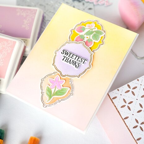 Pinkfresh Studio Homespun with Heart Press Plate Cottage Frames (311925)