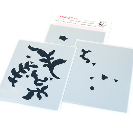 Pinkfresh Studio Homespun with Heart Stencil Trailing Grace (312125)