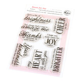 Pinkfresh Studio Homespun with Heart Stamp Room for Joy (312225)