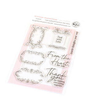 Pinkfresh Studio Homespun with Heart Stamp The Stitch Edit Thread Spool Florals (312725)