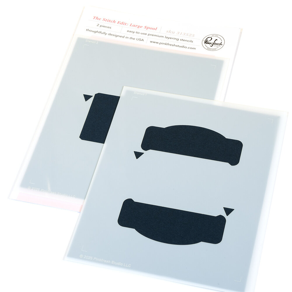 Pinkfresh Studio Homespun with Heart Stencil The Stitch Edit Large Spool (313525)