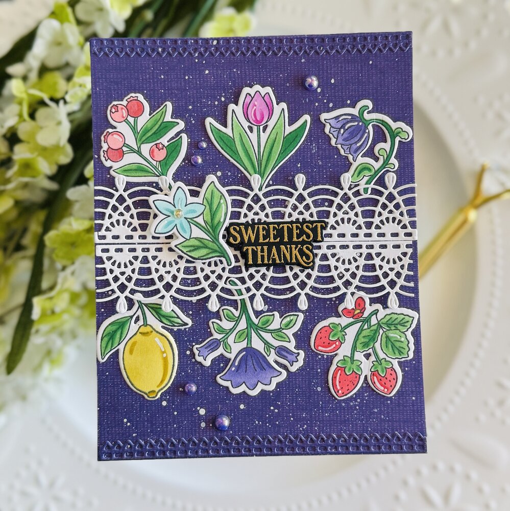 Pinkfresh Studio Homespun with Heart Die The Stitch Edit Heritage Lace (313325)