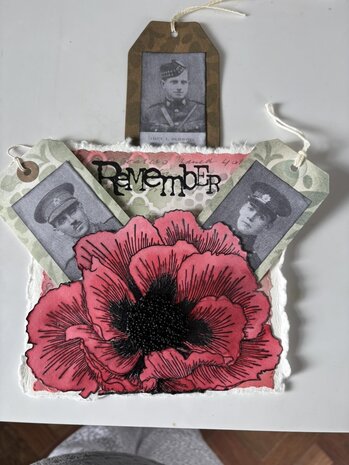IndigoBlu Giant Poppy A5 Red Rubber Stamp (IND1490)