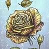 IndigoBlu Giant Rose A5 Red Rubber Stamp (IND1488)