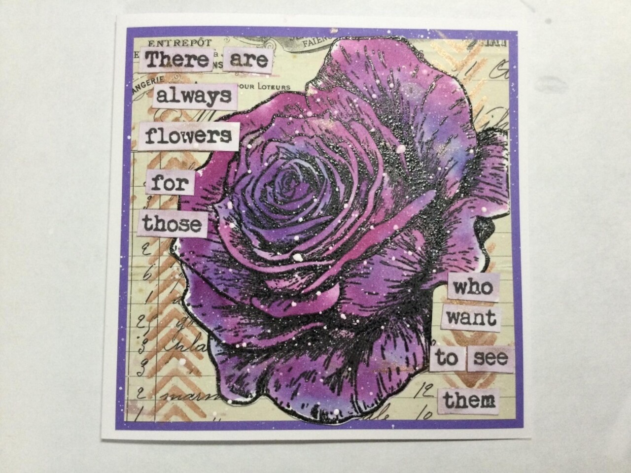 IndigoBlu Giant Rose A5 Red Rubber Stamp (IND1488)