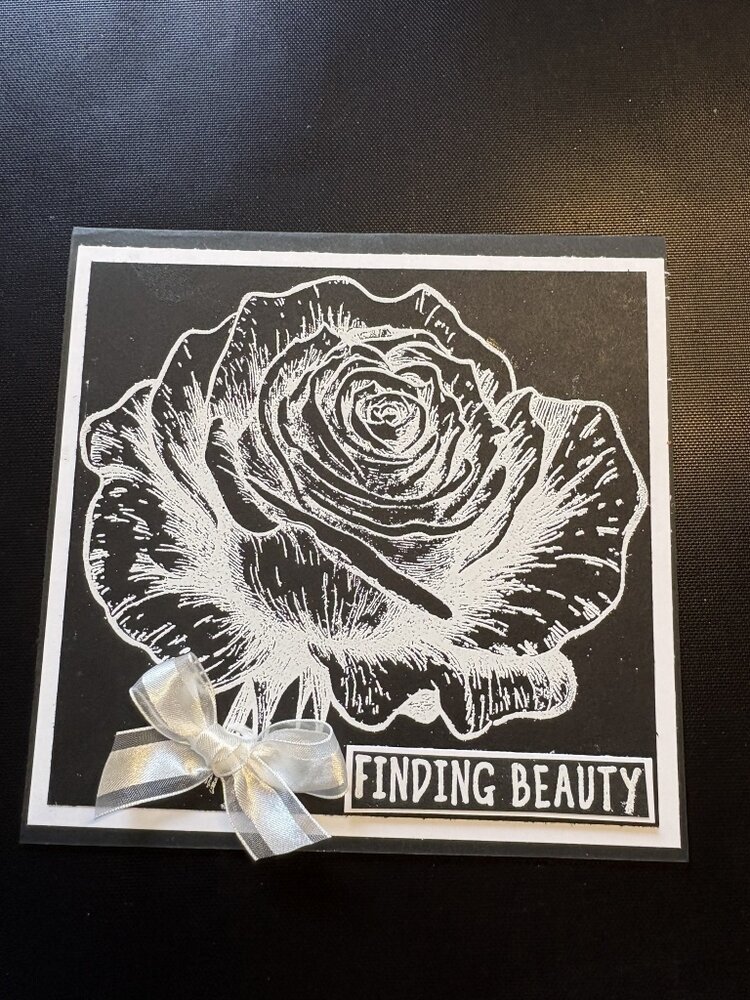 IndigoBlu Giant Rose A5 Red Rubber Stamp (IND1488)