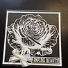 IndigoBlu Giant Rose A5 Red Rubber Stamp (IND1488)