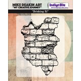 IndigoBlu Bricking It Solo Red Rubber Stamp (IND1470)