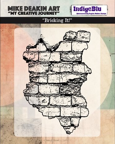 IndigoBlu Bricking It Solo Red Rubber Stamp (IND1470) IndigoBlu Bricking It Solo Red Rubber Stamp (IND1470)