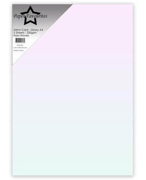 Paper Favourites Mirror Card Glossy A4 Holo Waves 250gsm (5pcs) (PFSS102)