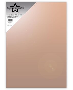 Paper Favourites Mirror Card Glossy A4 Rose Platinum 250gsm (5pcs) (PFSS105)