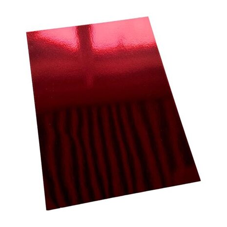 Paper Favourites Mirror Card Glossy A4 Ruby Red 250gsm (5pcs) (PFSS106)