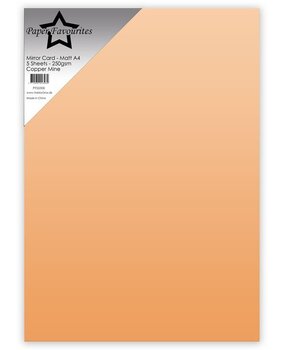 Paper Favourites Mirror Card Matte A4 Copper Mine 250gsm (5pcs) (PFSS008)