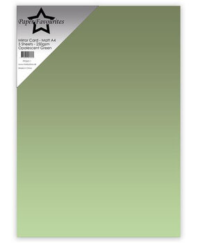 Paper Favourites Mirror Card Matte A4 Opalescent Green 250gsm (5pcs) (PFSS011)