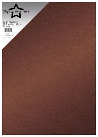 Paper Favourites Pearl Paper A4 Bronze 140gsm (10pcs) (PFSS305) Paper Favourites Pearl Paper A4 Bronze 140gsm (10pcs) (PFSS305)
