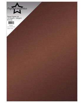 Paper Favourites Pearl Paper A4 Bronze 240gsm (10pcs) (PFSS405)