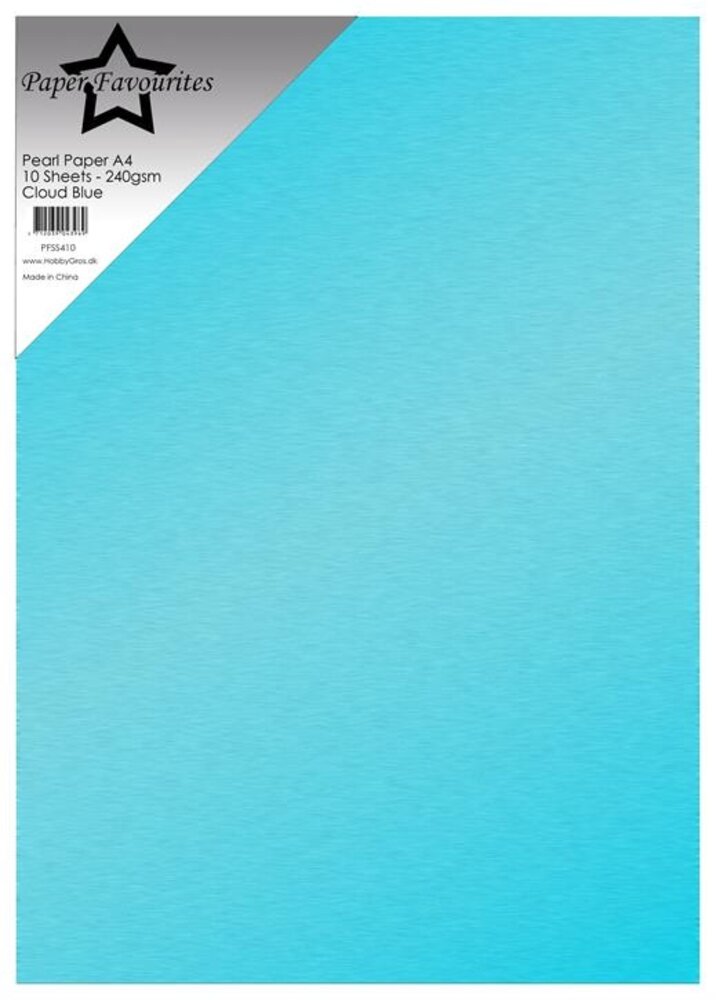Paper Favourites Pearl Paper A4 Cloud Blue 240gsm (10pcs) (PFSS410)