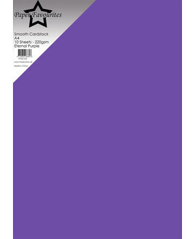 Paper Favourites Smooth Cardstock A4 Eternal Purple 220gsm (10pcs) (PFSS725)